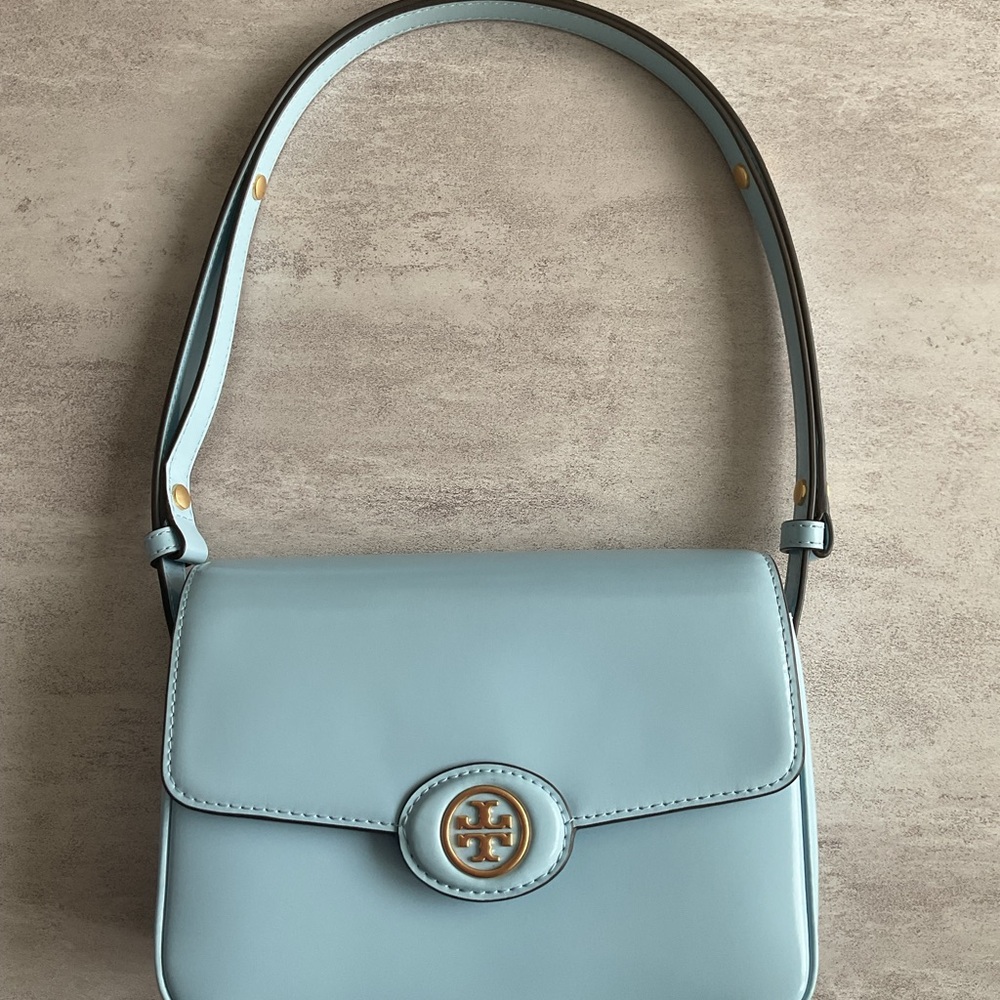 Tory Burch Light Blue Shoulder Bag 8 inches used